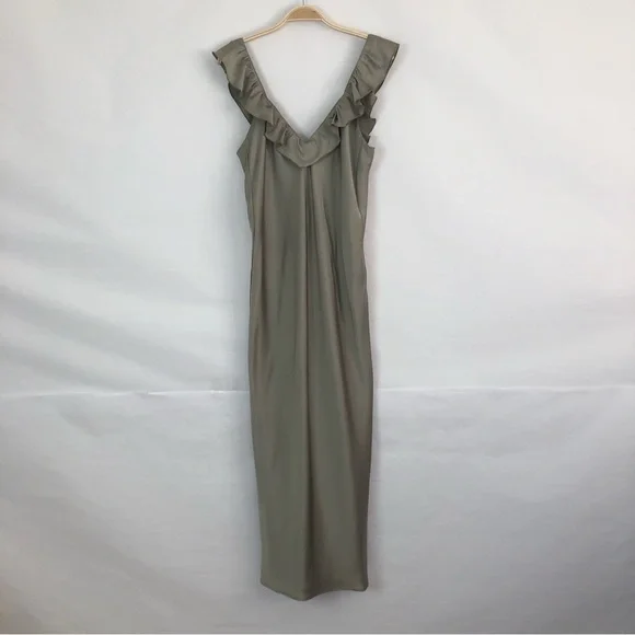 Show Me Your MuMu Olive Green Midi Dress - Picture 3 of 13